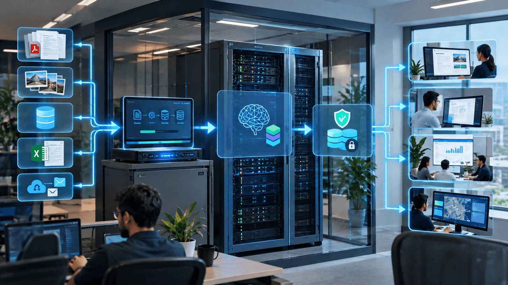 The anatomy of an on-premise AI deployment