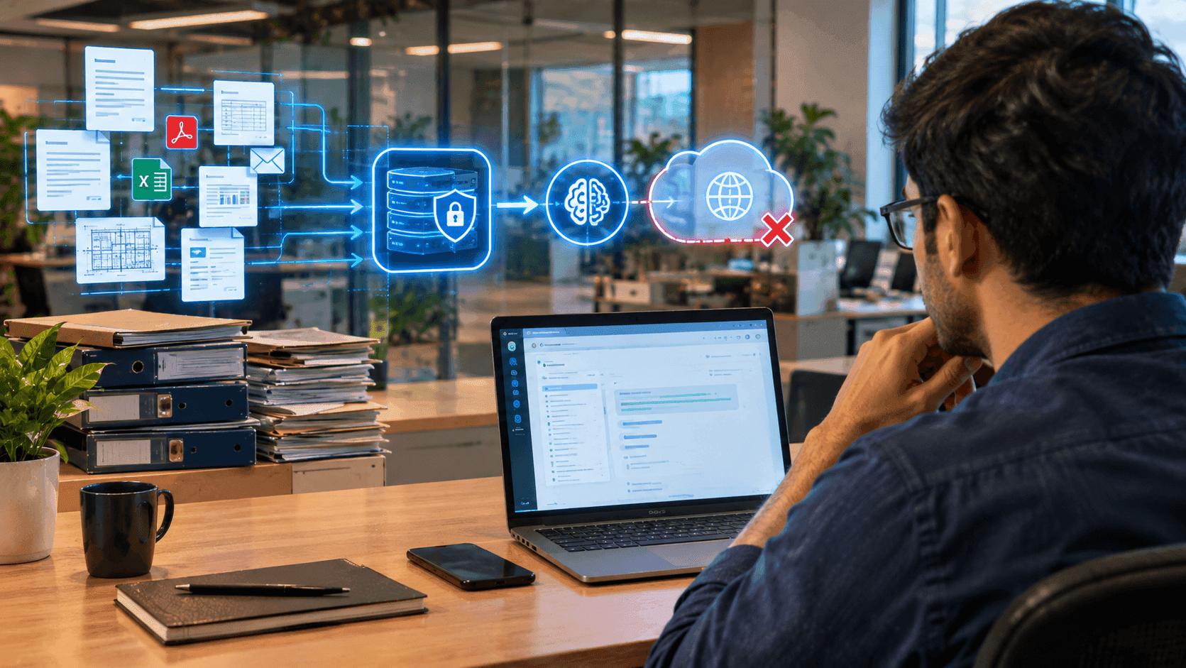 Intelligence over your data, not over the internet